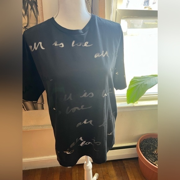 STELLA mccartney all is love burn out short sleeve tshirt sz 42 (small) - Picture 12 of 17